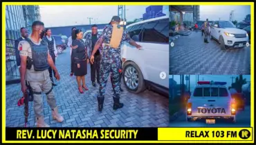 Rev. Lucy Natasha Received By Military In Nigeria In Luxurious Cars.