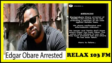 Edgar Obare Arrested -Xtian Dela Confirms.