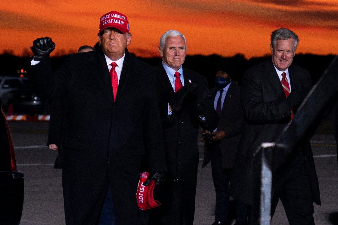 donald trump on a rally