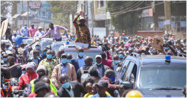 Tunataka Ruto. Chaos Arose As ODM Party Leader Raila Odinga Was Addressing Githurai Residents.