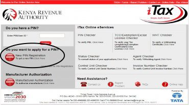 how to apply for kra pin kenya