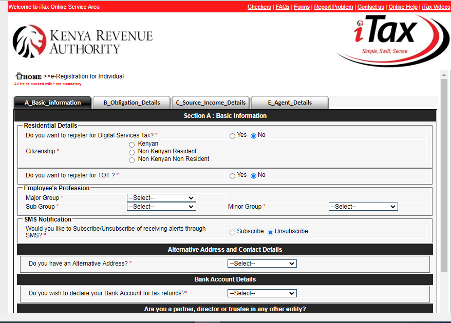 how to apply kra pin