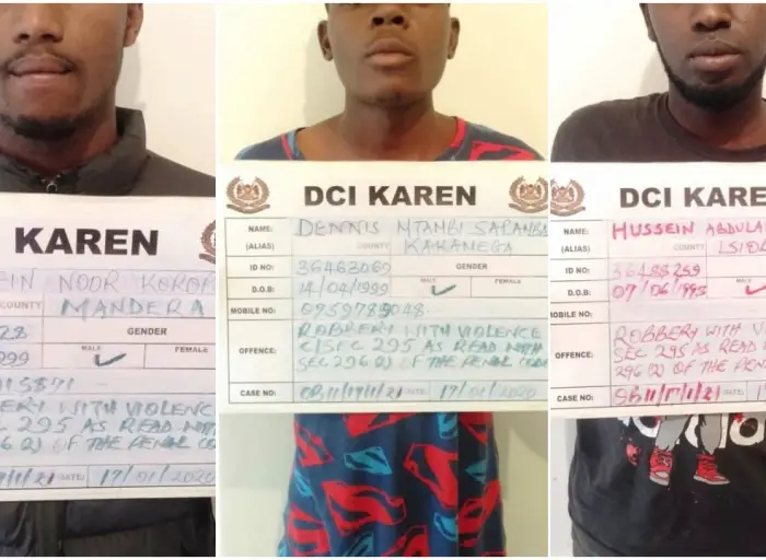 Nairobi robbers arrested by dci