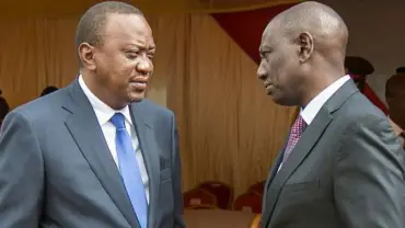 uhuru and ruto posing for a picture