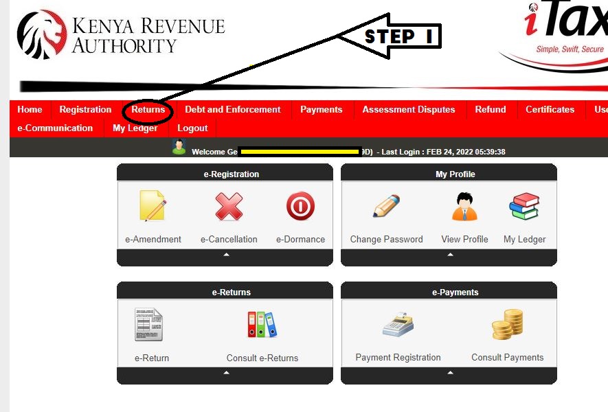 how to file KRA returns 2022